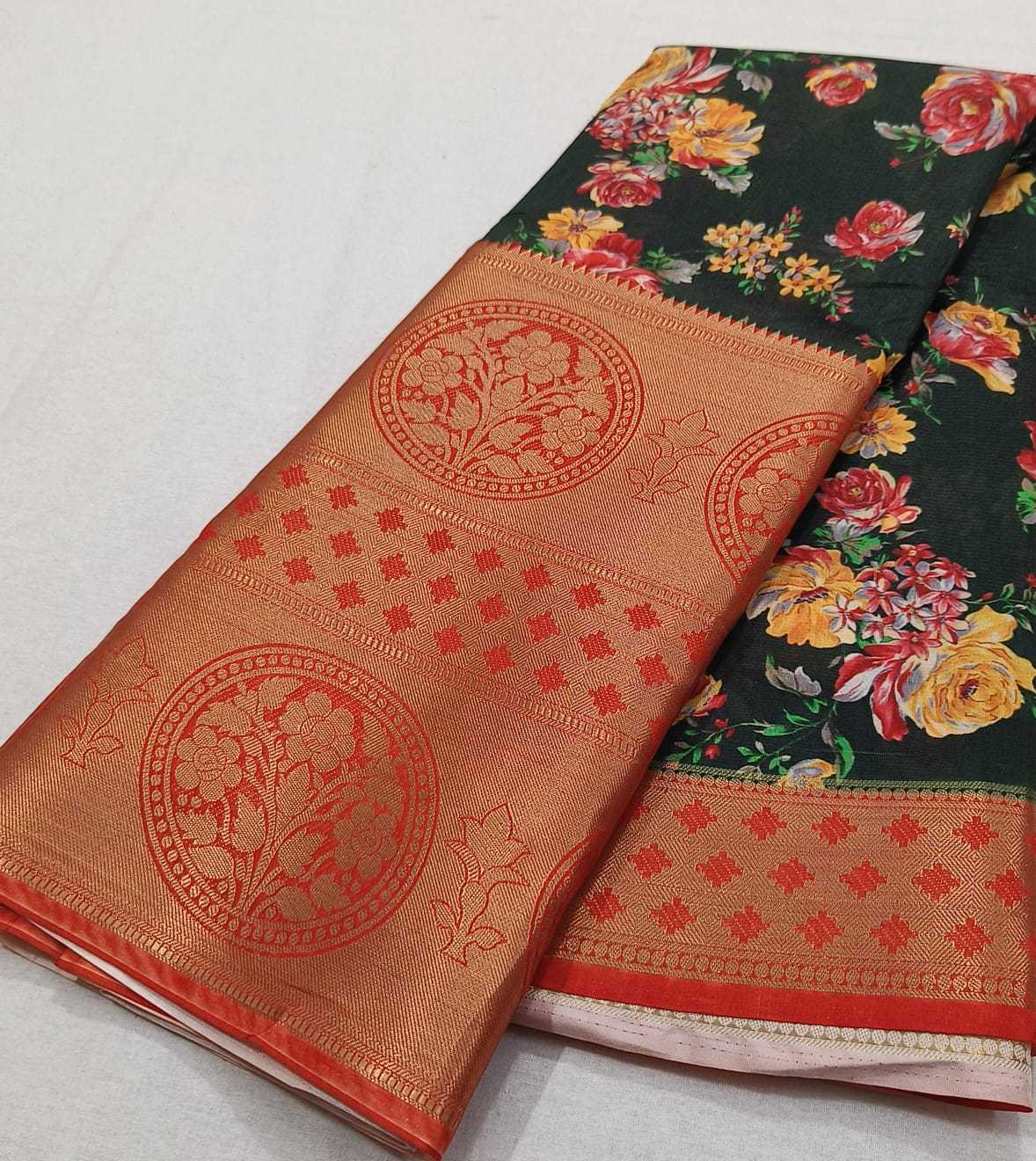 Ynf Crepe Silk RIN203 Contrast Rich Silk Sarees Wedding Collections Wholesale Printed Silk Saree Crepe Silk Saree Designer Silk Sarees Manufacturer