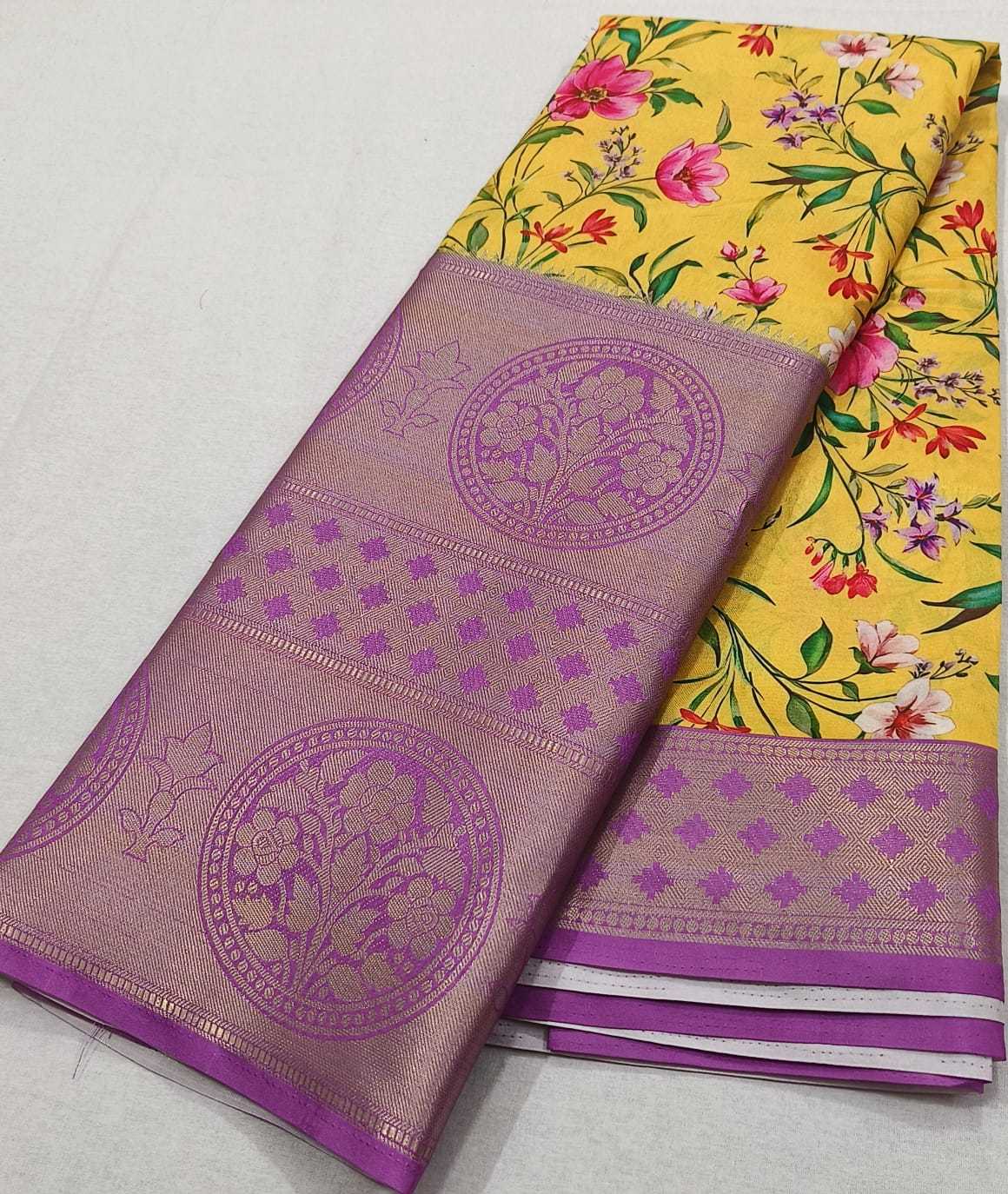 Ynf Crepe Silk RIN203 Contrast Rich Silk Sarees Wedding Collections Wholesale Printed Silk Saree Crepe Silk Saree Designer Silk Sarees Manufacturer