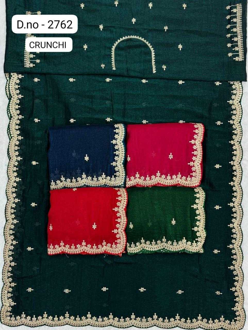 Ynf Crunchi KESH114 2762 Sarees Wedding Collections Festive Collections Wholesale Fancy Sarees Embroidered Sarees Zari Border Sarees Manufacturer