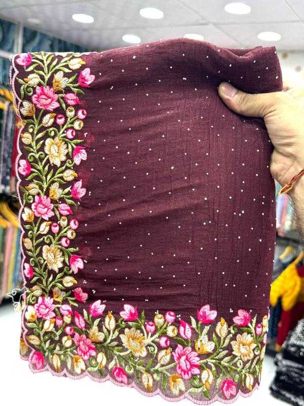 Ynf Crunchi KESH114 2780 Sarees Wedding Collections Wholesale Designer Sarees Kashmiri Sarees Stone Work Saree Manufacturer