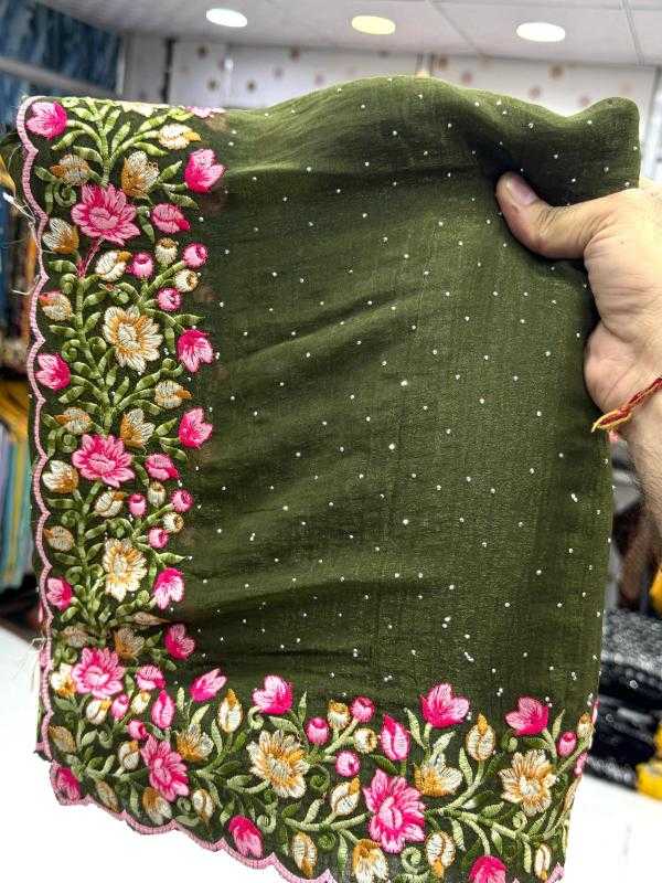 Ynf Crunchi KESH114 2780 Sarees Wedding Collections Wholesale Designer Sarees Kashmiri Sarees Stone Work Saree Manufacturer
