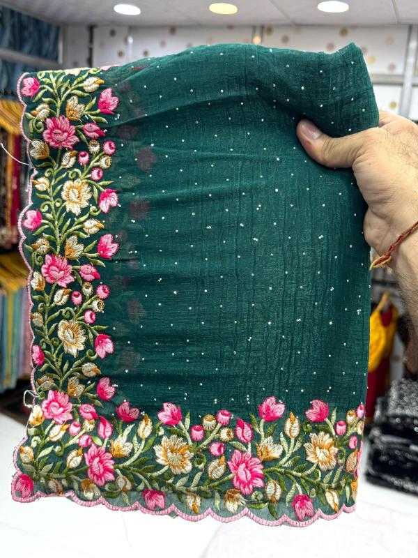 Ynf Crunchi KESH114 2780 Sarees Wedding Collections Wholesale Designer Sarees Kashmiri Sarees Stone Work Saree Manufacturer