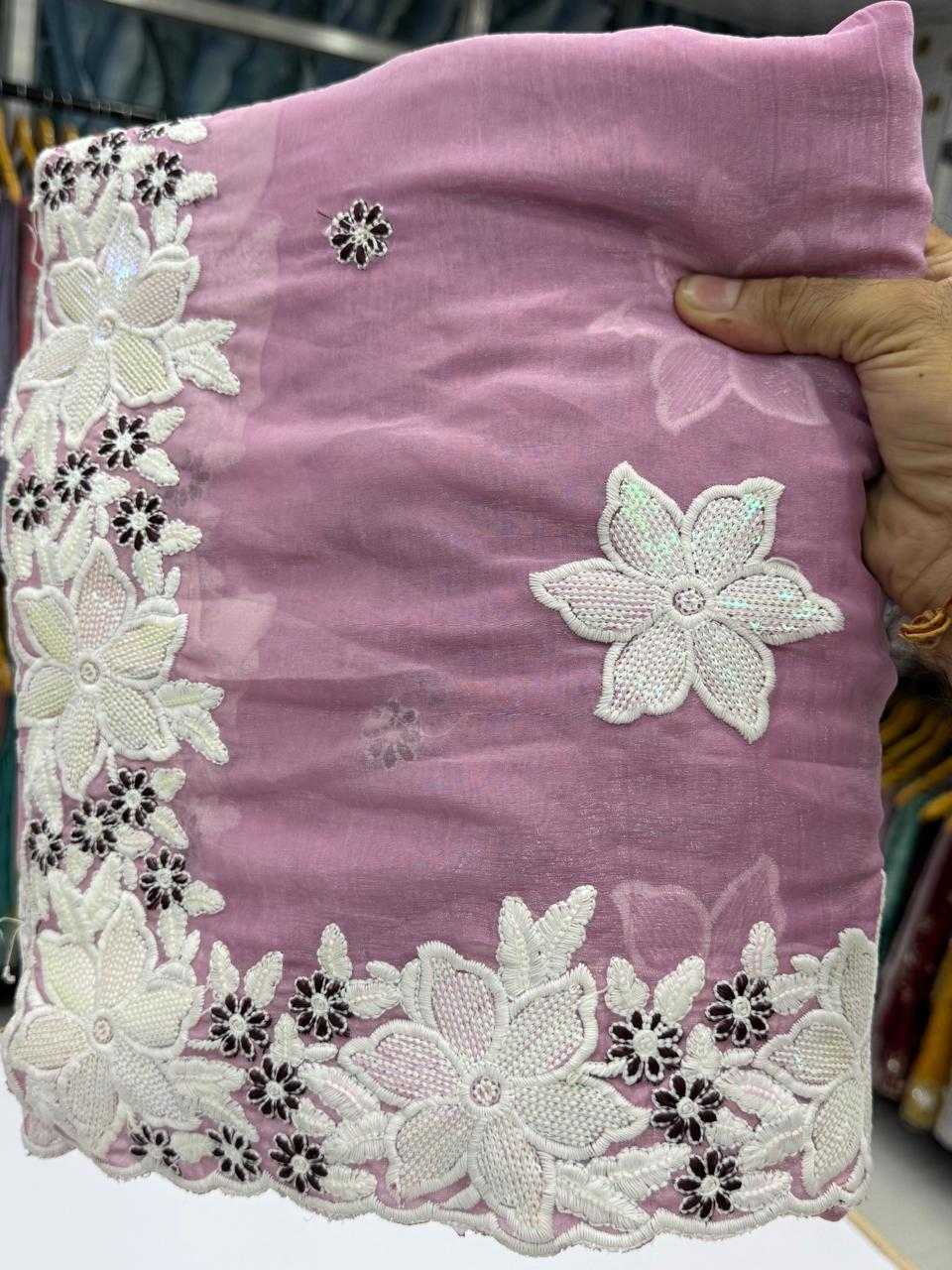 Ynf Crunchi KESH114 2797 Sarees Wedding Collections Festive Collections Wholesale Embroidered Sarees Cutwork Saree Manufacturer