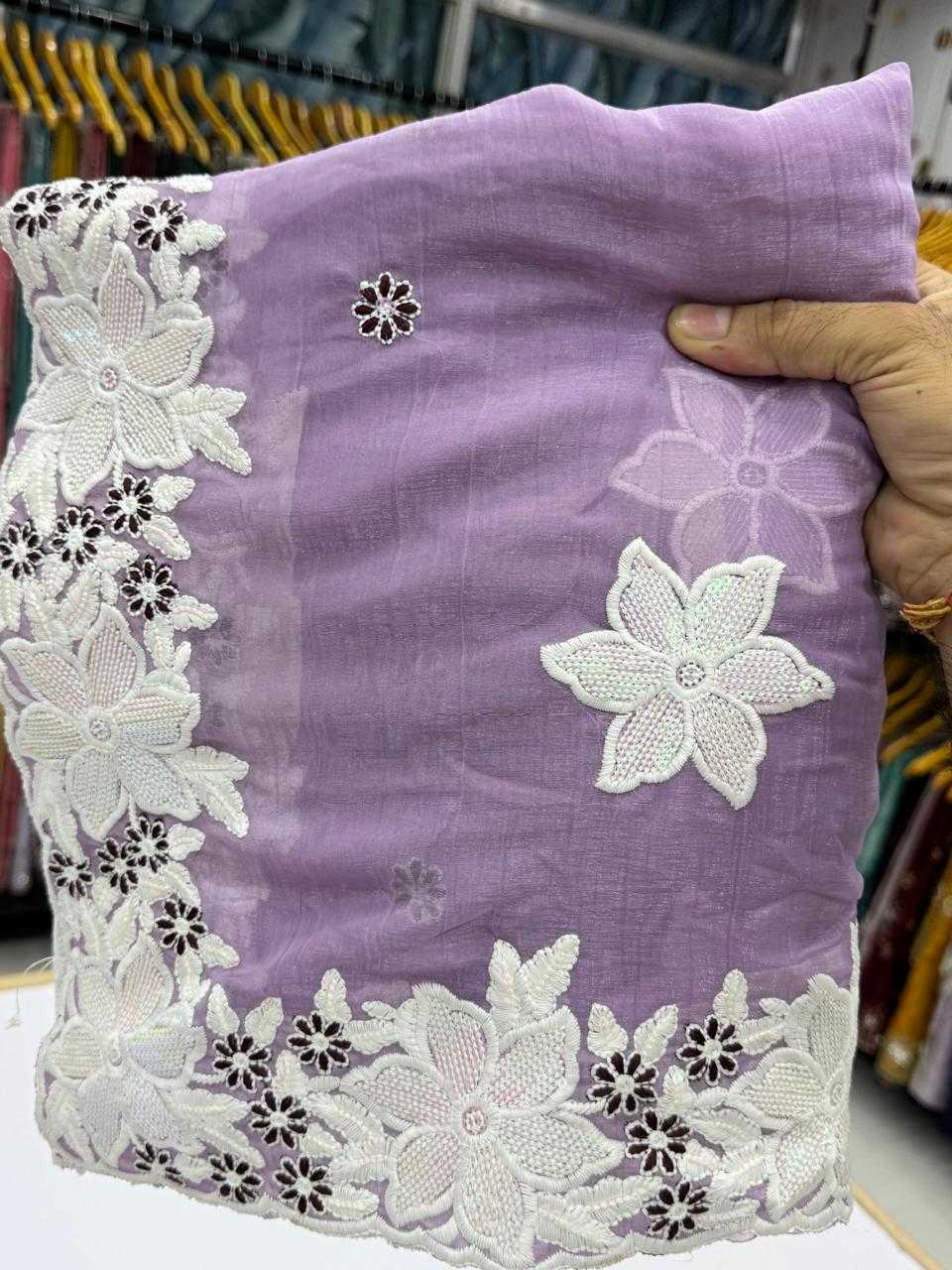 Ynf Crunchi KESH114 2797 Sarees Wedding Collections Festive Collections Wholesale Embroidered Sarees Cutwork Saree Manufacturer