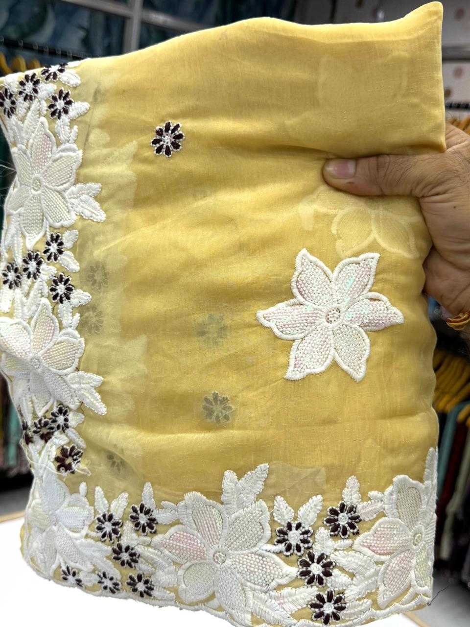 Ynf Crunchi KESH114 2797 Sarees Wedding Collections Festive Collections Wholesale Embroidered Sarees Cutwork Saree Manufacturer