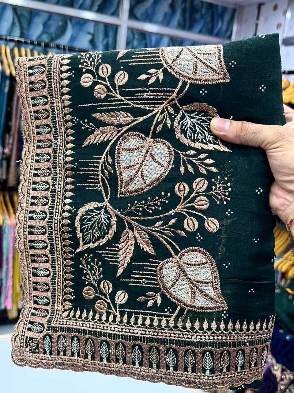 Ynf Crunchi KESH114 4237 Sarees Wedding Collections Festive Collections Wholesale Designer Sarees Embroidered Sarees Zari Border Sarees Manufacturer