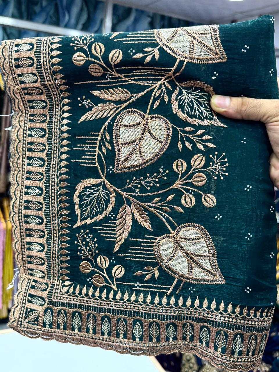 Ynf Crunchi KESH114 4237 Sarees Wedding Collections Festive Collections Wholesale Designer Sarees Embroidered Sarees Zari Border Sarees Manufacturer