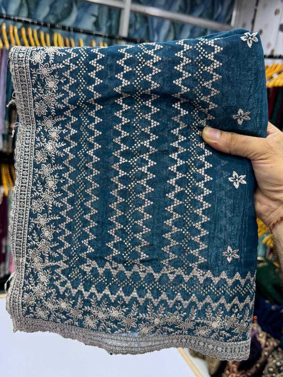 Ynf Crunchi KESH114 4793 Sarees Wedding Collections Festive Collections Wholesale Embroidered Sarees Stone Work Saree Zari Border Sarees Manufacturer