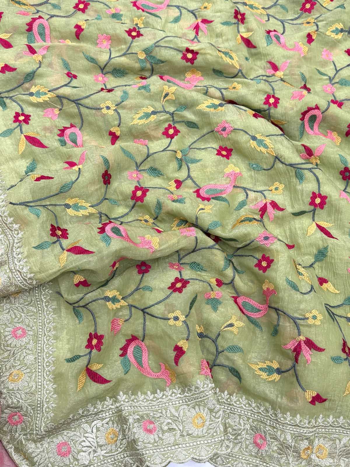 Ynf Crunchi KESH114 4837 Sarees Wedding Collections Festive Collections Wholesale Designer Sarees Kashmiri Sarees Zari Border Sarees Manufacturer