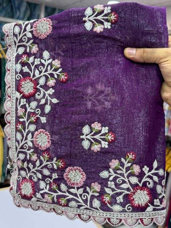 Ynf Crunchi KESH114 6368 Sarees Wedding Collections Festive Collections Wholesale Sequence Sarees Stone Work Saree Wedding Outfits Manufacturer