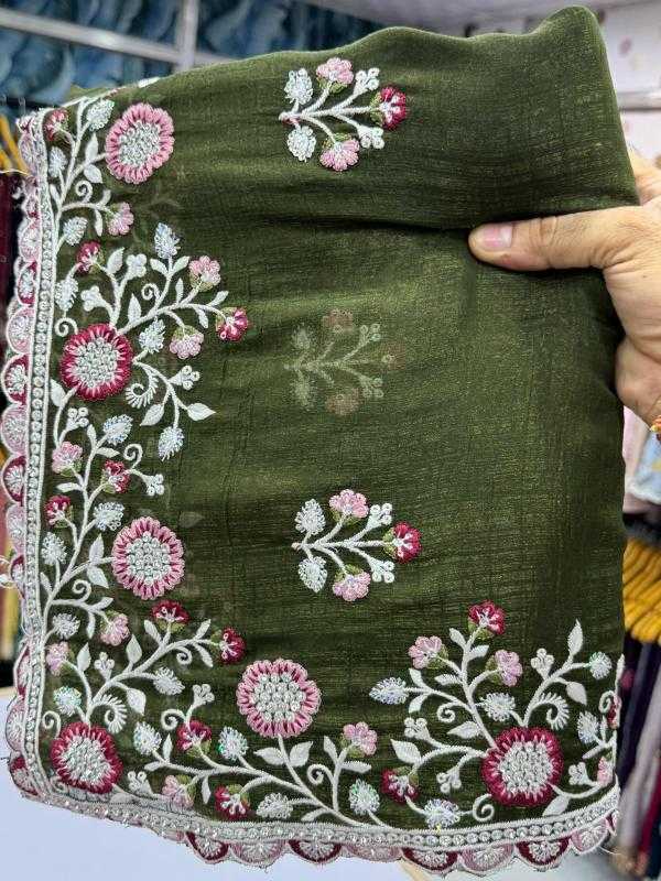 Ynf Crunchi KESH114 6368 Sarees Wedding Collections Festive Collections Wholesale Sequence Sarees Stone Work Saree Wedding Outfits Manufacturer
