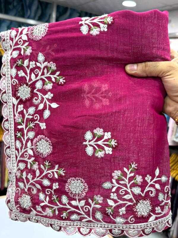 Ynf Crunchi KESH114 6368 Sarees Wedding Collections Festive Collections Wholesale Sequence Sarees Stone Work Saree Wedding Outfits Manufacturer