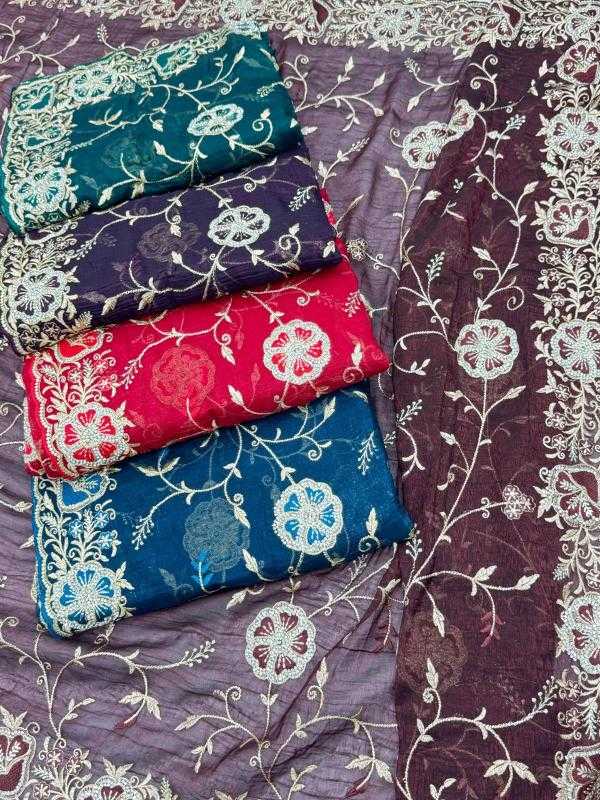 Ynf Crunchi KESH114 8126 Sarees Wedding Collections Festive Collections Wholesale Designer Sarees Embroidered Sarees Zari Border Sarees Manufacturer