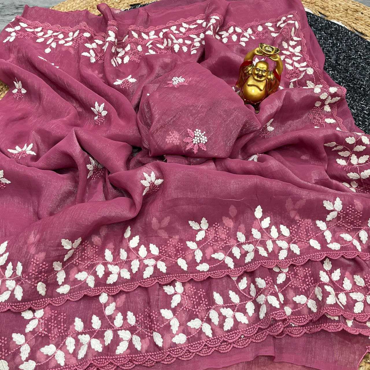 Ynf Crunchi KESH487 871 Sarees Wedding Collections Festive Collections Wholesale Embroidered Sarees Festive Sarees Sarees With Blouse Manufacturer