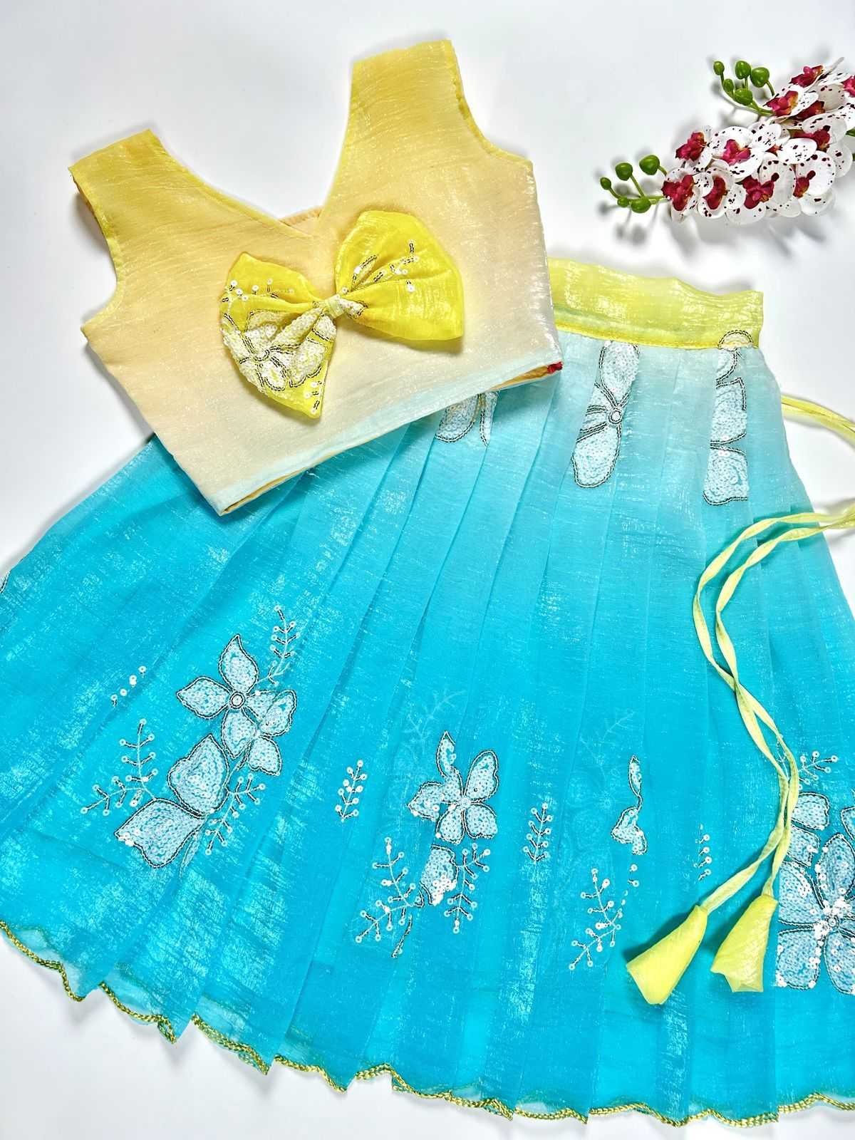 Ynf Crunchi KESH493 dual candy Kids Wear Wholesale Kids Lehenga Kids Lehenga Choli Baby Girl Lehenga Manufacturer