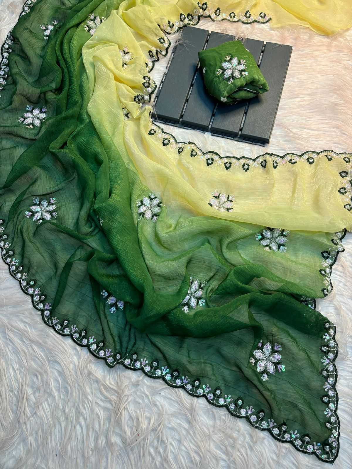Ynf Crunchi RIN199 Peding Sarees Wedding Collections Festive Collections Wholesale Fancy Sarees Sequence Sarees Hand Work Sarees Manufacturer