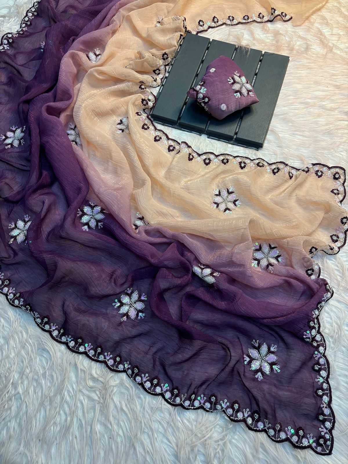 Ynf Crunchi RIN199 Peding Sarees Wedding Collections Festive Collections Wholesale Fancy Sarees Sequence Sarees Hand Work Sarees Manufacturer