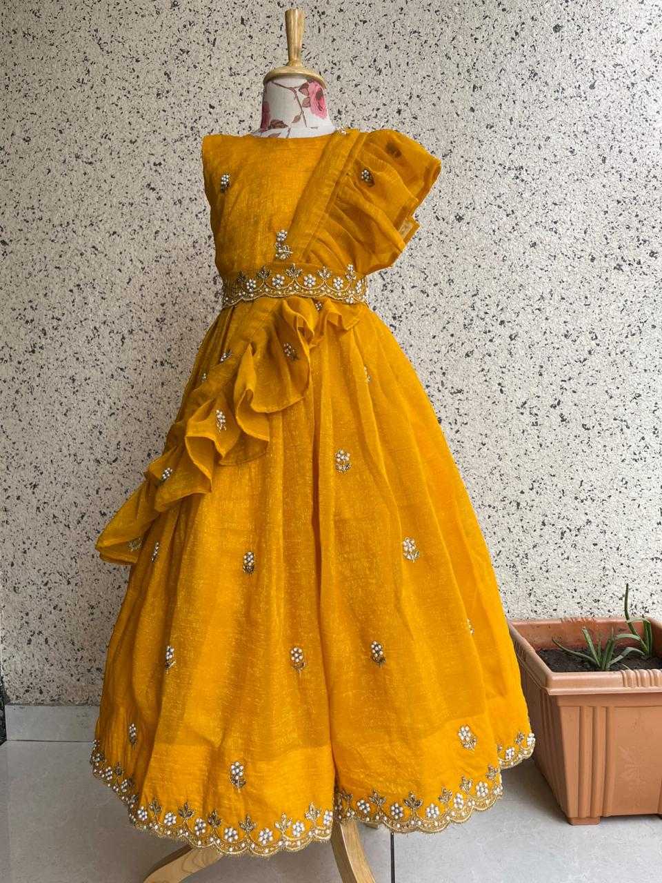 Ynf Crush Silk KESH503 8109 Kids Wear Wholesale Kids Gown Kids Ethnic Gowns Manufacturer