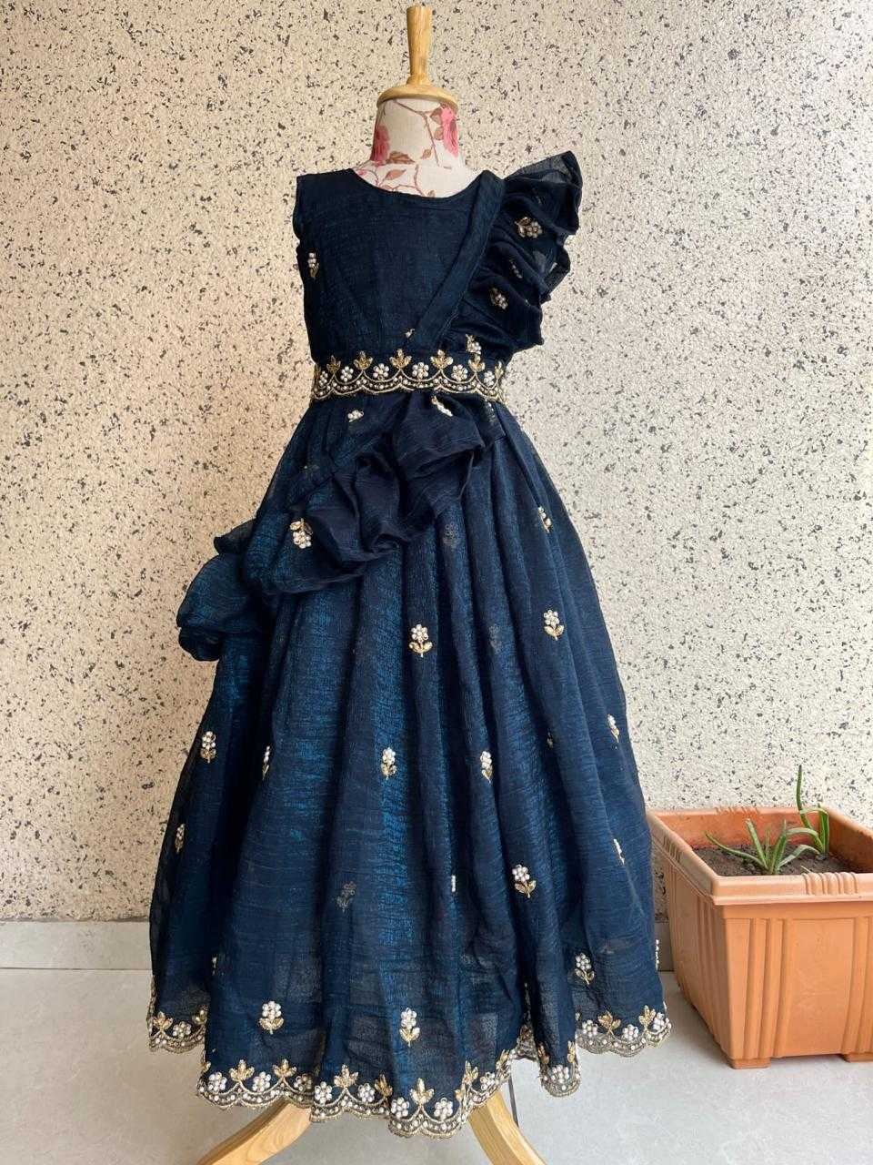 Ynf Crush Silk KESH503 8109 Kids Wear Wholesale Kids Gown Kids Ethnic Gowns Manufacturer