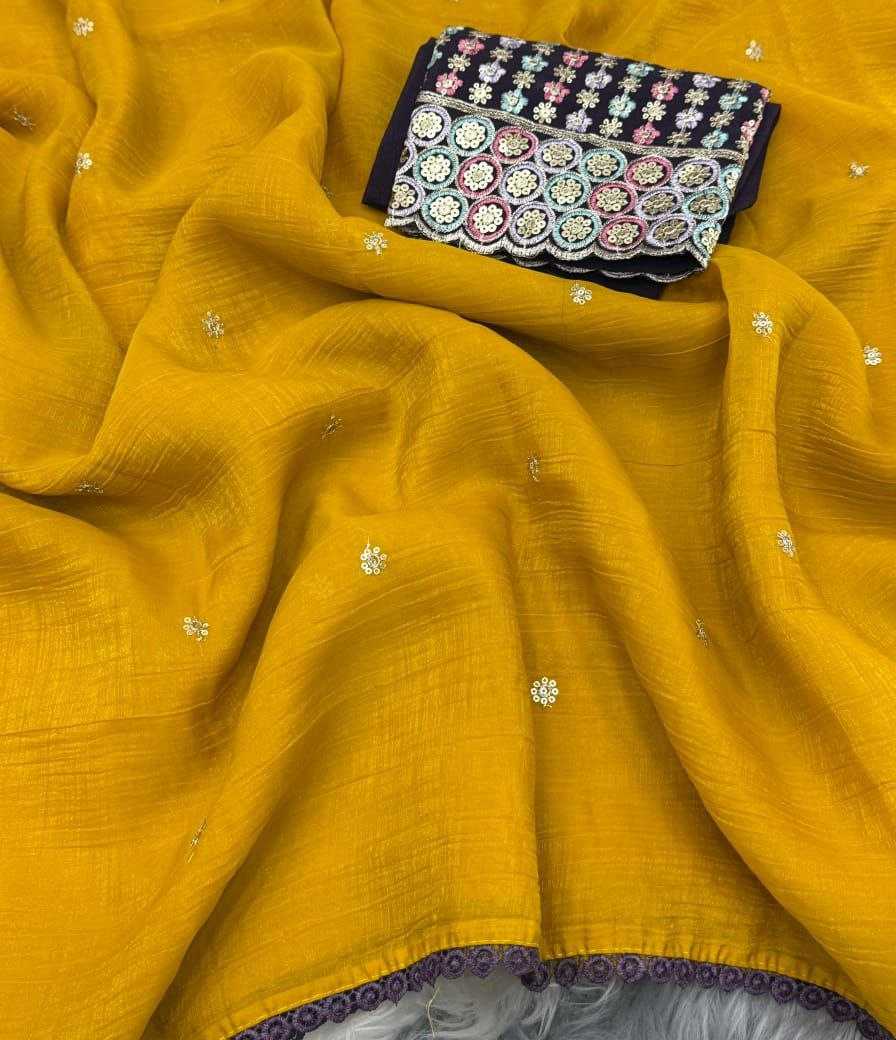 Ynf Crush Silk RIN171 887 Sarees Wholesale Designer Sarees Sequins Work Saree Manufacturer