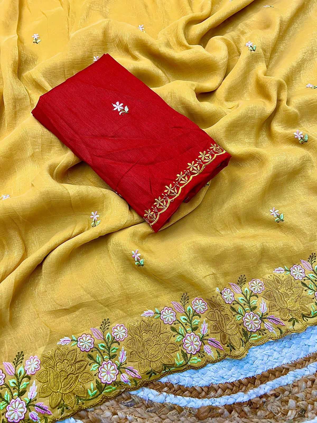 Ynf Crush Silk RIN198 Arrivals Silk Sarees Festive Collections Wholesale Designer Silk Sarees Silk Sarees For Weddings Embroidered Silk Sarees Manufacturer