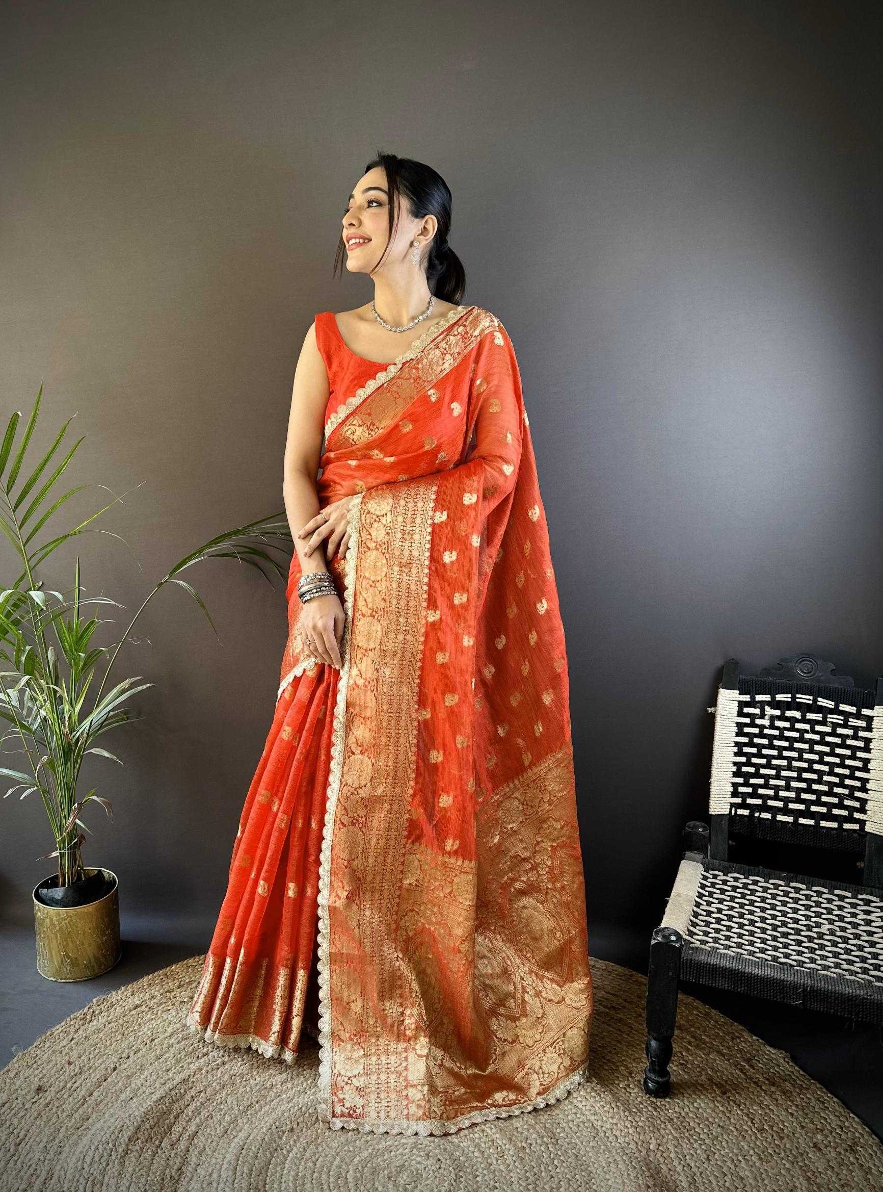 Ynf Crush Silk RIN211 Mohini-Vol-17 Sarees Wholesale Designer Sarees Fancy Sarees Tissue Silk Saree Manufacturer