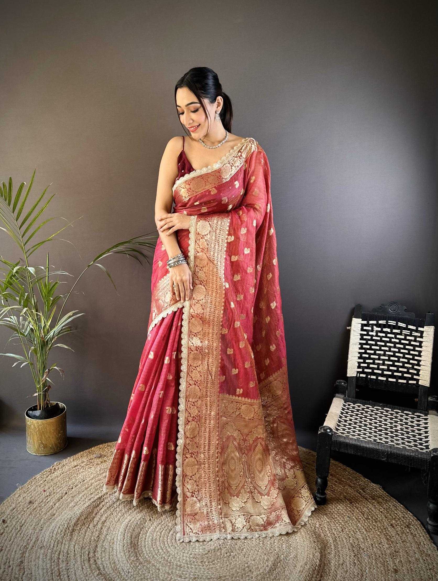 Ynf Crush Silk RIN211 Mohini-Vol-17 Sarees Wholesale Designer Sarees Fancy Sarees Tissue Silk Saree Manufacturer