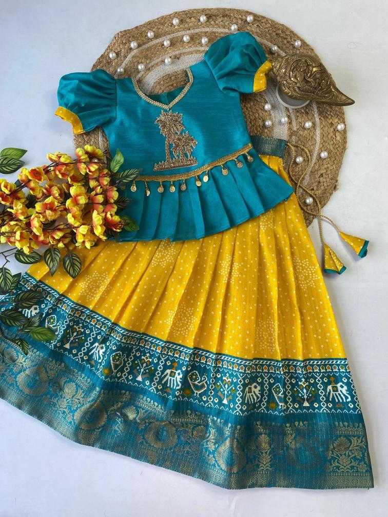 Ynf Dola Silk KESH493 Hit design Kids Wear Wholesale Kids Lehenga Kids Lehenga Choli Baby Girl Lehenga Manufacturer