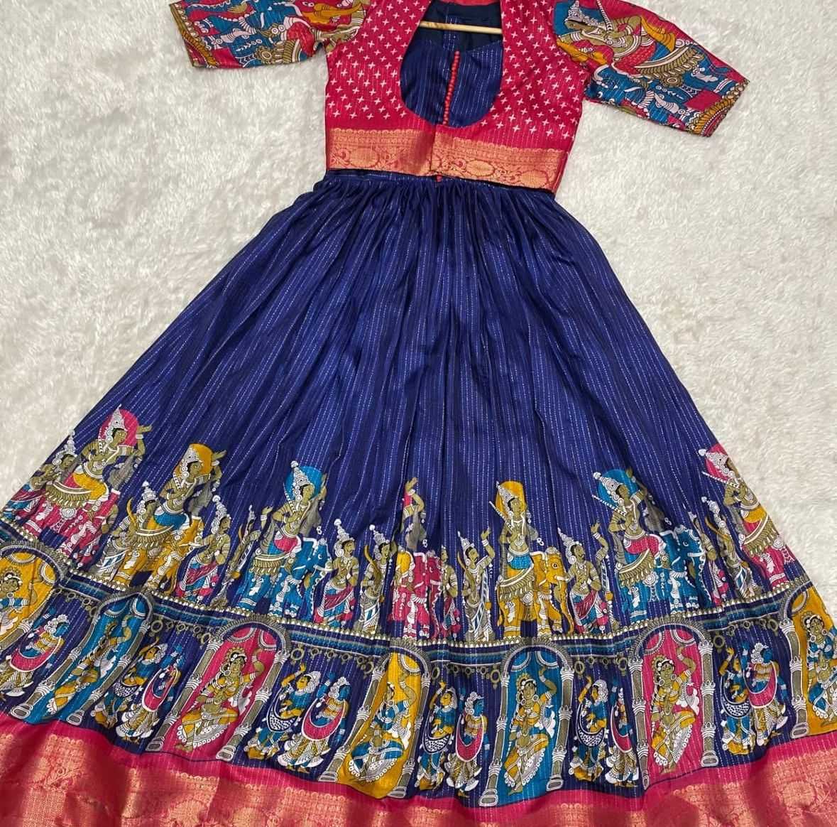 Ynf Dola Silk KESH493 KOTI Gowns Wedding Collections Festive Collections Wholesale Printed Gowns Designer Gowns Silk Gowns Manufacturer