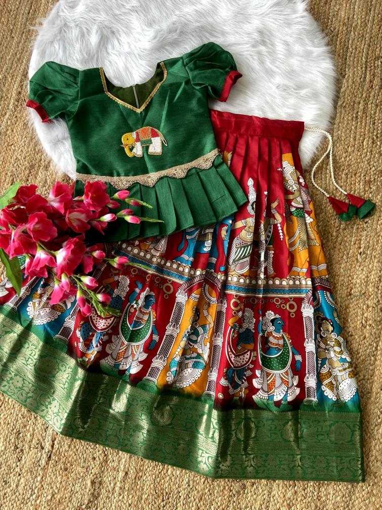 Ynf Dola Silk KESH493 paavadai Kids Wear Wholesale Kids Lehenga Kids Lehenga Choli Baby Girl Lehenga Manufacturer