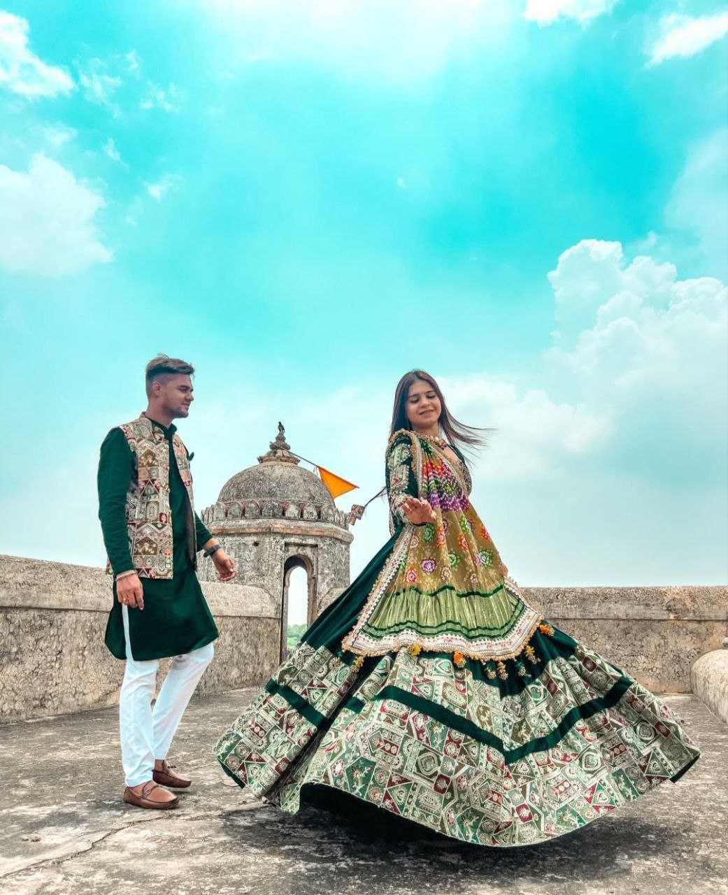 Ynf Dola Silk KESH495 Navratri Lehengas Festive Collections Wholesale Fancy Lehenga Rajwada Lehenga Navratri Chaniya Choli Manufacturer