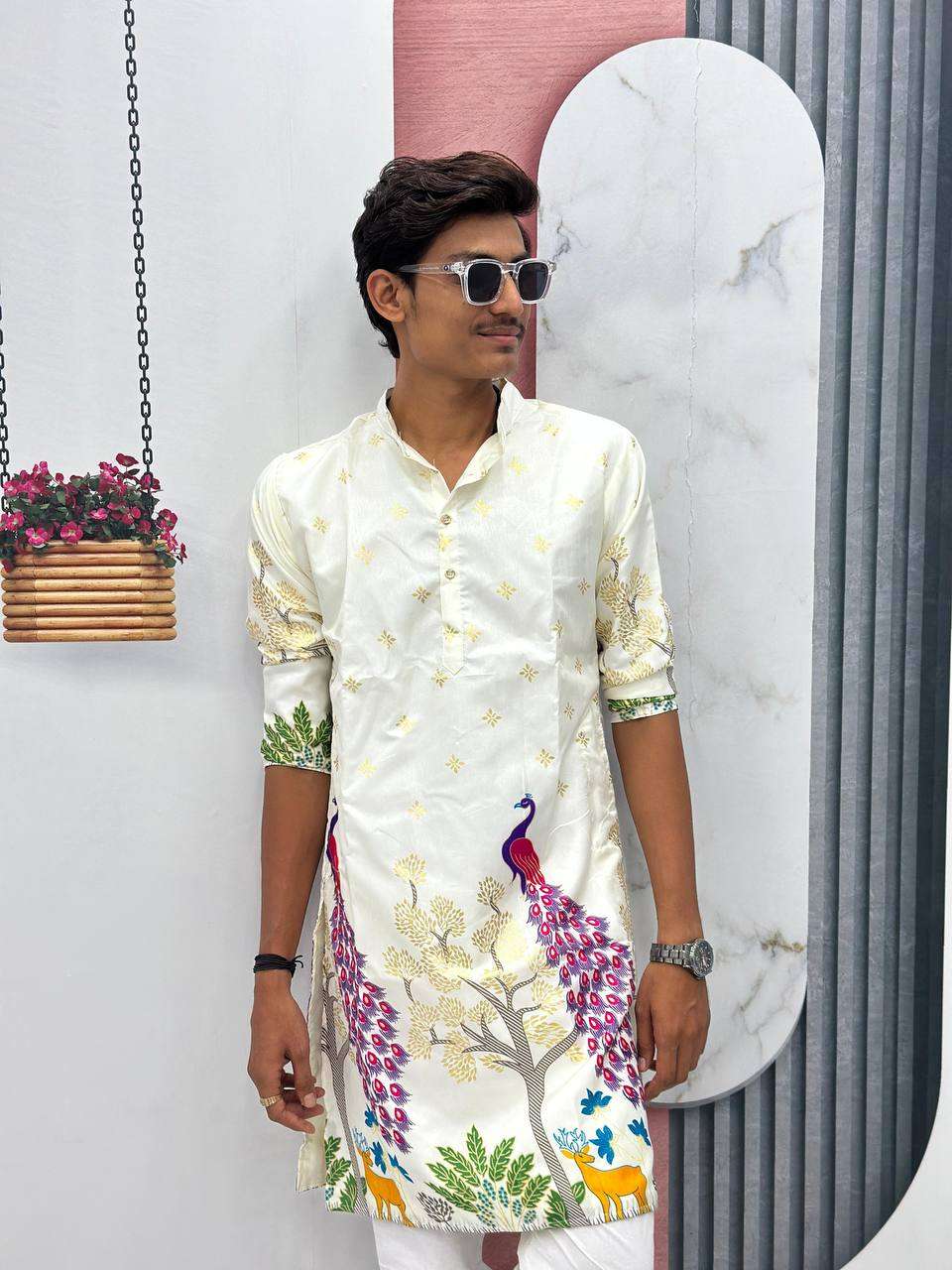Ynf Dola Silk KESH496 499 Mens Wear Wholesale Mens Kurtas Silk Kurta Men Wedding kurta Manufacturer