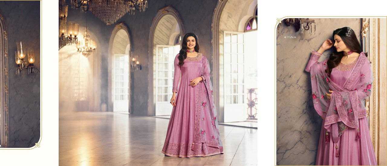 Ynf Dola Silk KESH504 Sheesh Mahal Gowns Wedding Collections Festive Collections Wholesale Embroidery Gowns Silk Gowns Gown With Dupatta Manufacturer