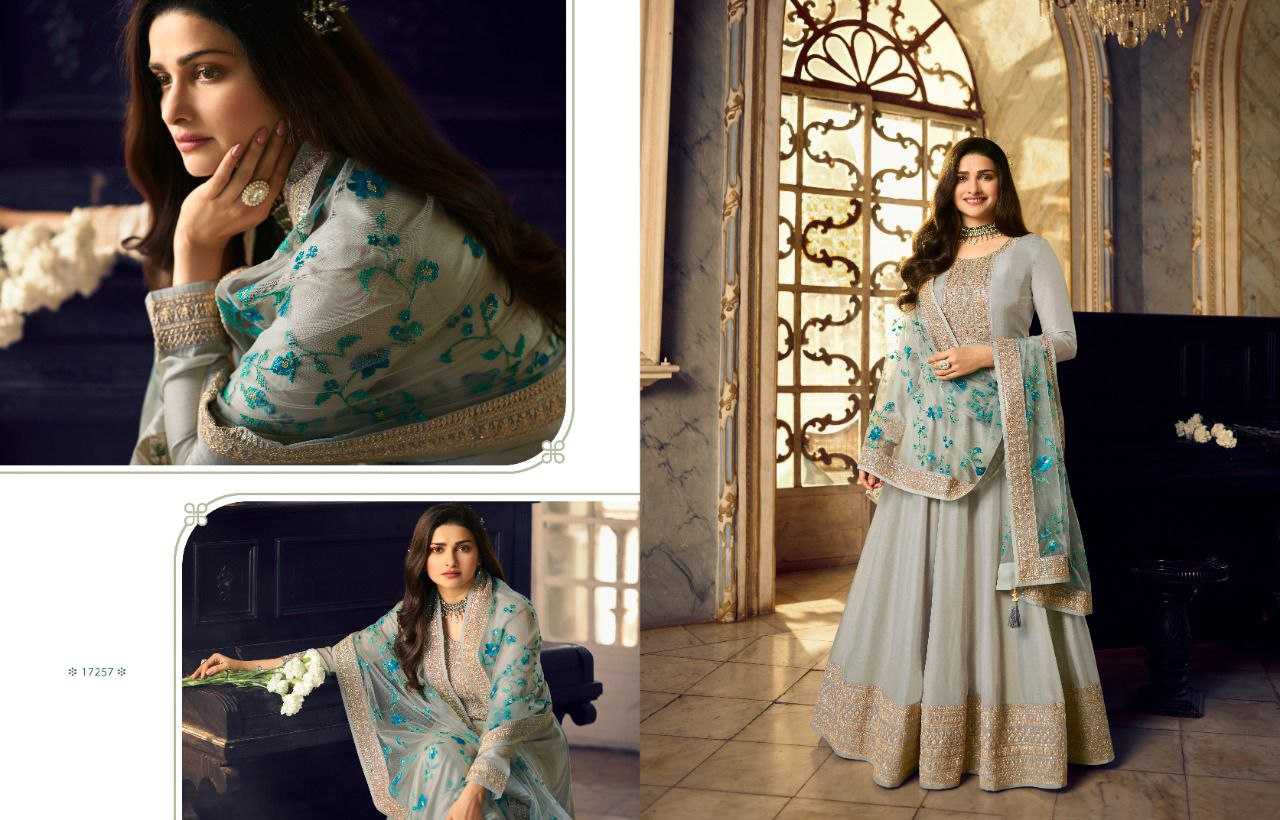 Ynf Dola Silk KESH504 Sheesh Mahal Gowns Wedding Collections Festive Collections Wholesale Embroidery Gowns Silk Gowns Gown With Dupatta Manufacturer