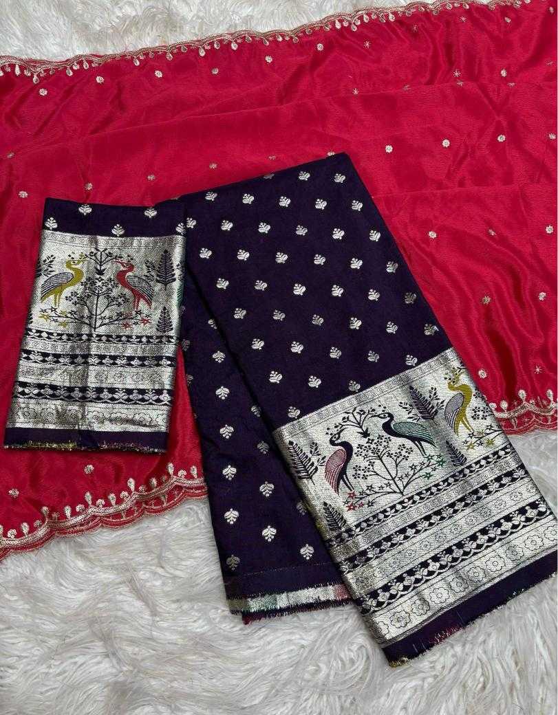 Ynf Dola Silk RIN195 Duck Half Silk Sarees Wedding Collections Festive Collections Wholesale Dola Silk Sarees Soft Silk Sarees Designer Silk Sarees Manufacturer
