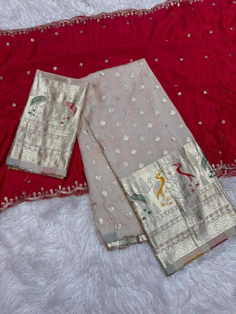 Ynf Dola Silk RIN195 Duck Half Silk Sarees Wedding Collections Festive Collections Wholesale Dola Silk Sarees Soft Silk Sarees Designer Silk Sarees Manufacturer