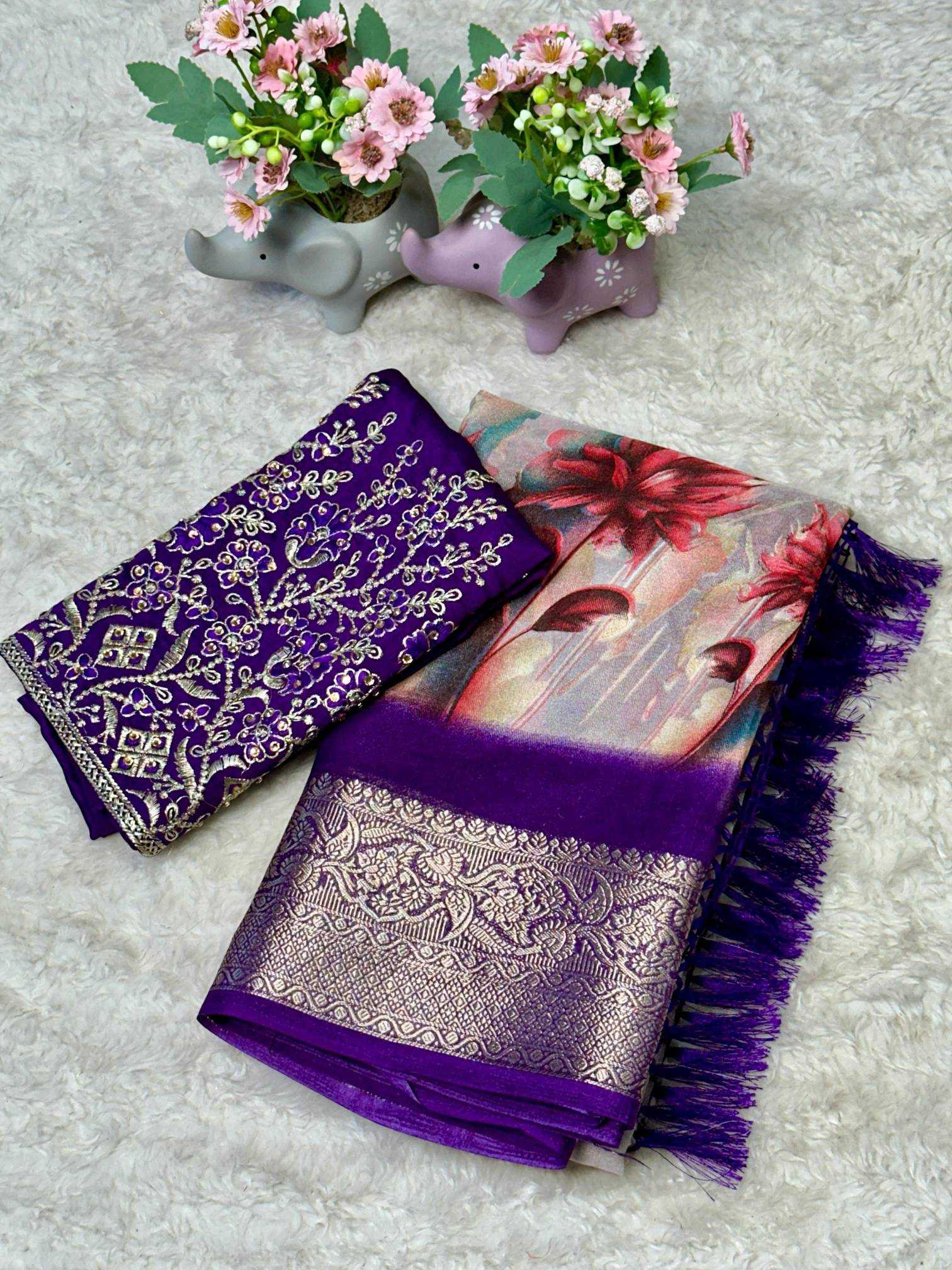 Ynf Dola Silk RIN209 MISS Silk Sarees Wedding Collections Wholesale Dola Silk Sarees Printed Silk Saree Silk Sarees For Weddings Manufacturer