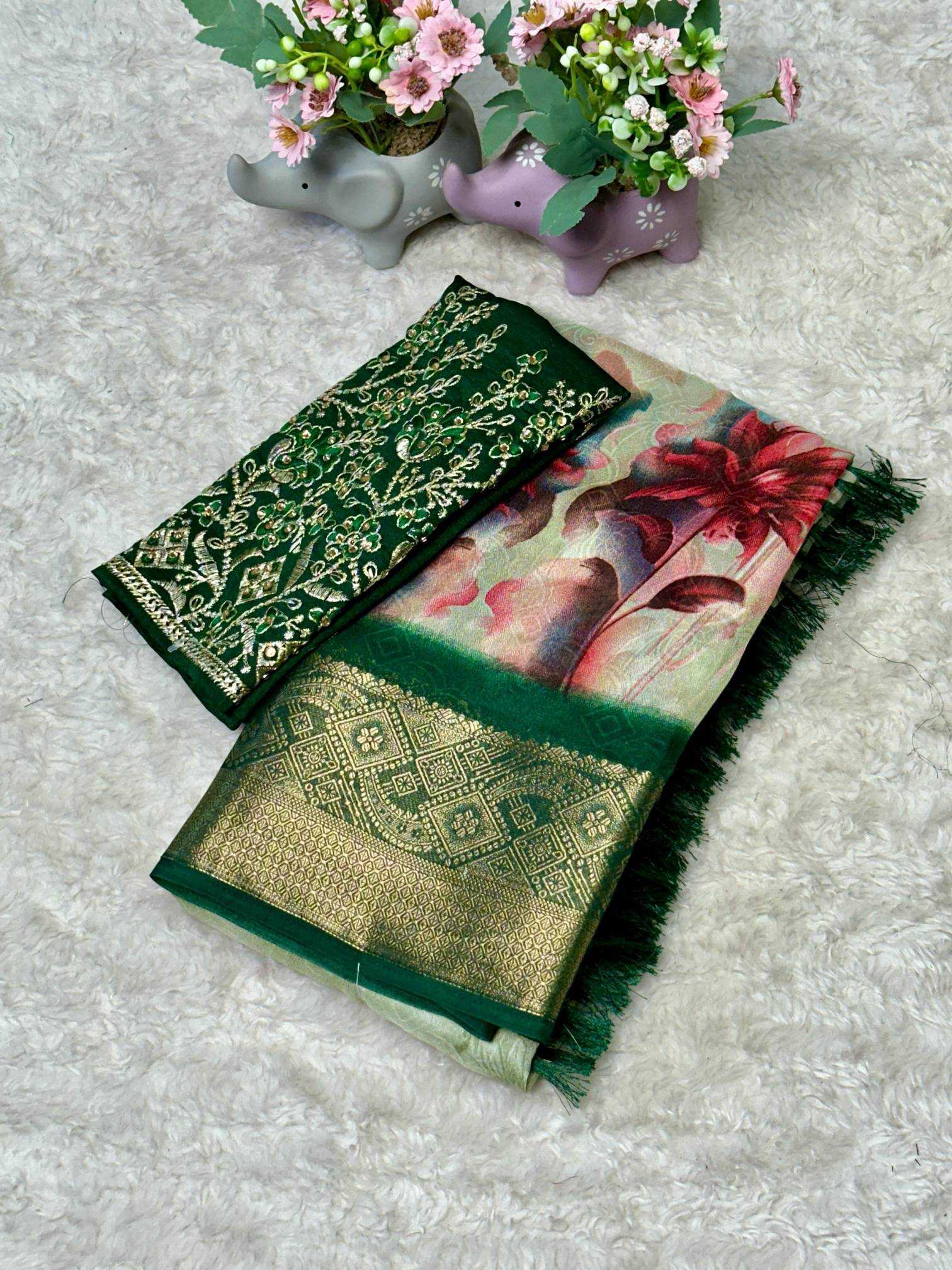 Ynf Dola Silk RIN209 MISS Silk Sarees Wedding Collections Wholesale Dola Silk Sarees Printed Silk Saree Silk Sarees For Weddings Manufacturer