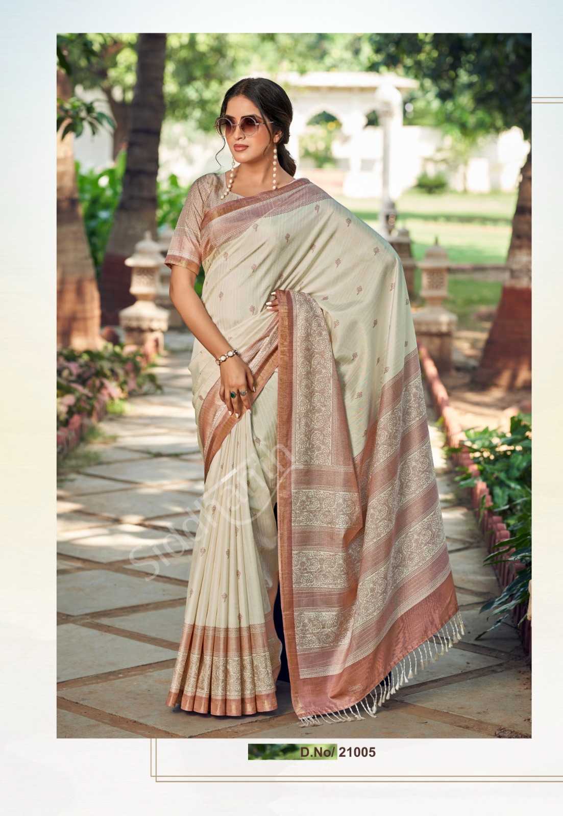 Ynf Fancy RIN203 Manglik prints Sarees Festive Collections Wholesale Designer Sarees Printed Sarees Tussar Sarees Manufacturer