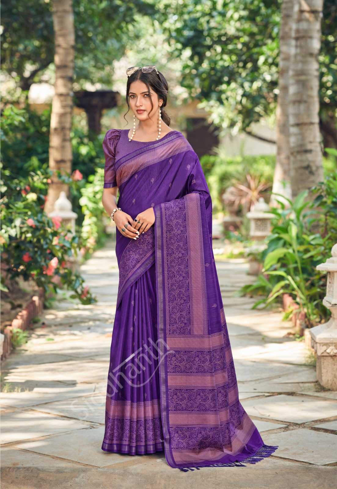 Ynf Fancy RIN203 Manglik prints Sarees Festive Collections Wholesale Designer Sarees Printed Sarees Tussar Sarees Manufacturer