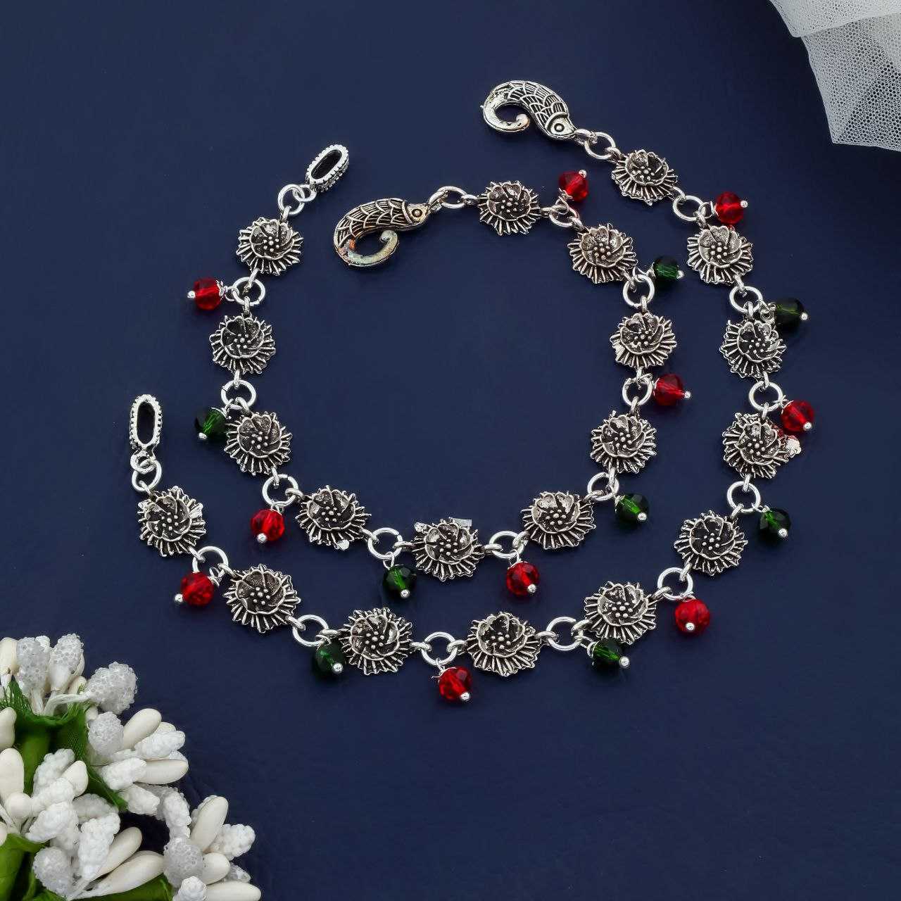 Ynf Fancy Womens Jewellery Wholesale AD Fancy Payal Silver Payal Silver Plated Jewelry Manufacturer