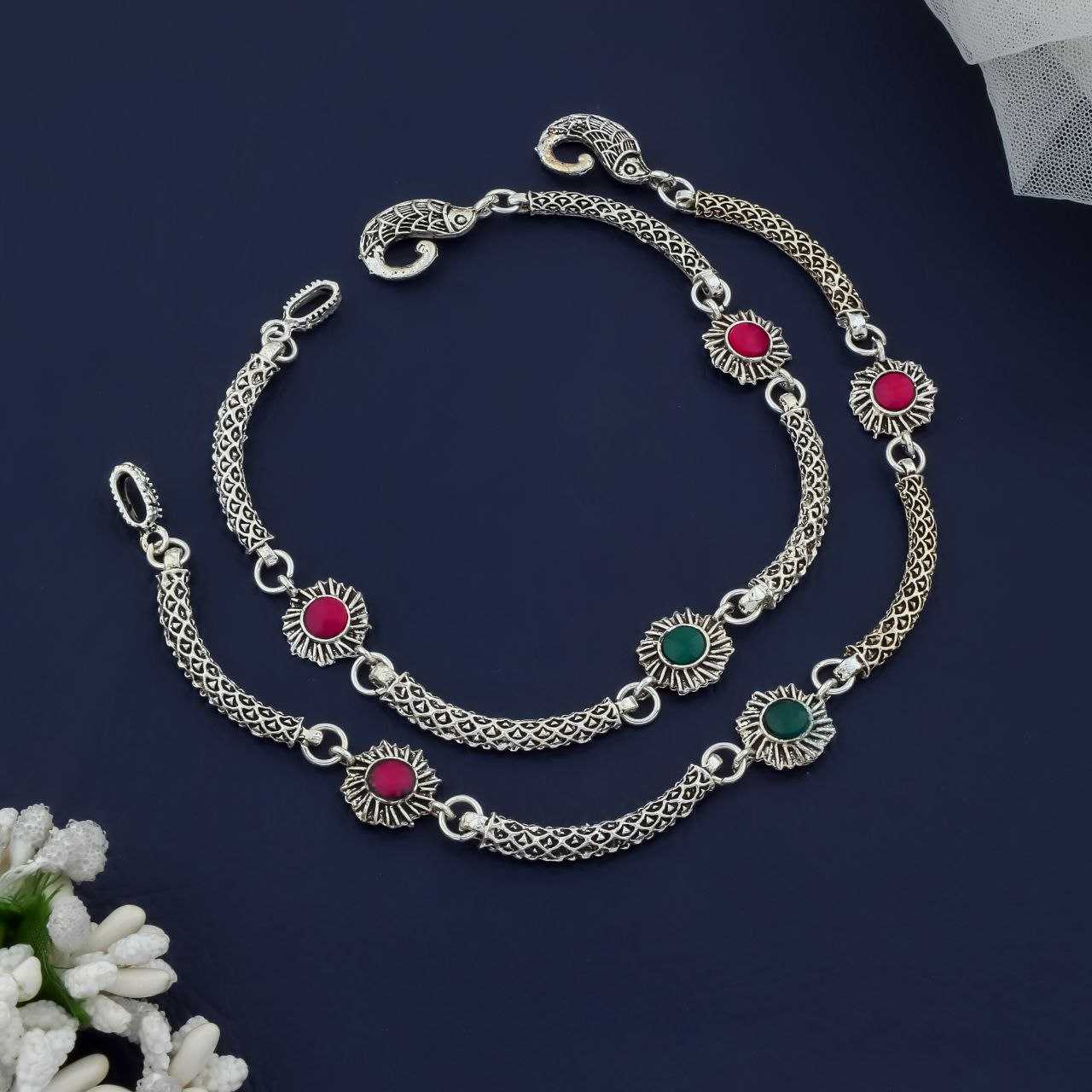Ynf Fancy Womens Jewellery Wholesale AD Fancy Payal Silver Payal Silver Plated Jewelry Manufacturer