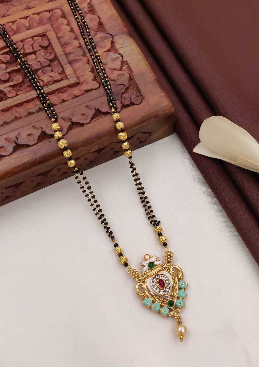 Ynf Fancy Womens Jewellery Wholesale Mangalsutras Gold Chains Matte Finish Jewelry Manufacturer