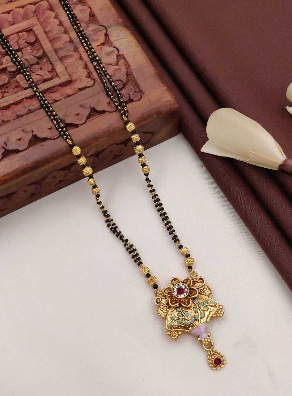Ynf Fancy Womens Jewellery Wholesale Mangalsutras Gold Chains Matte Finish Jewelry Manufacturer