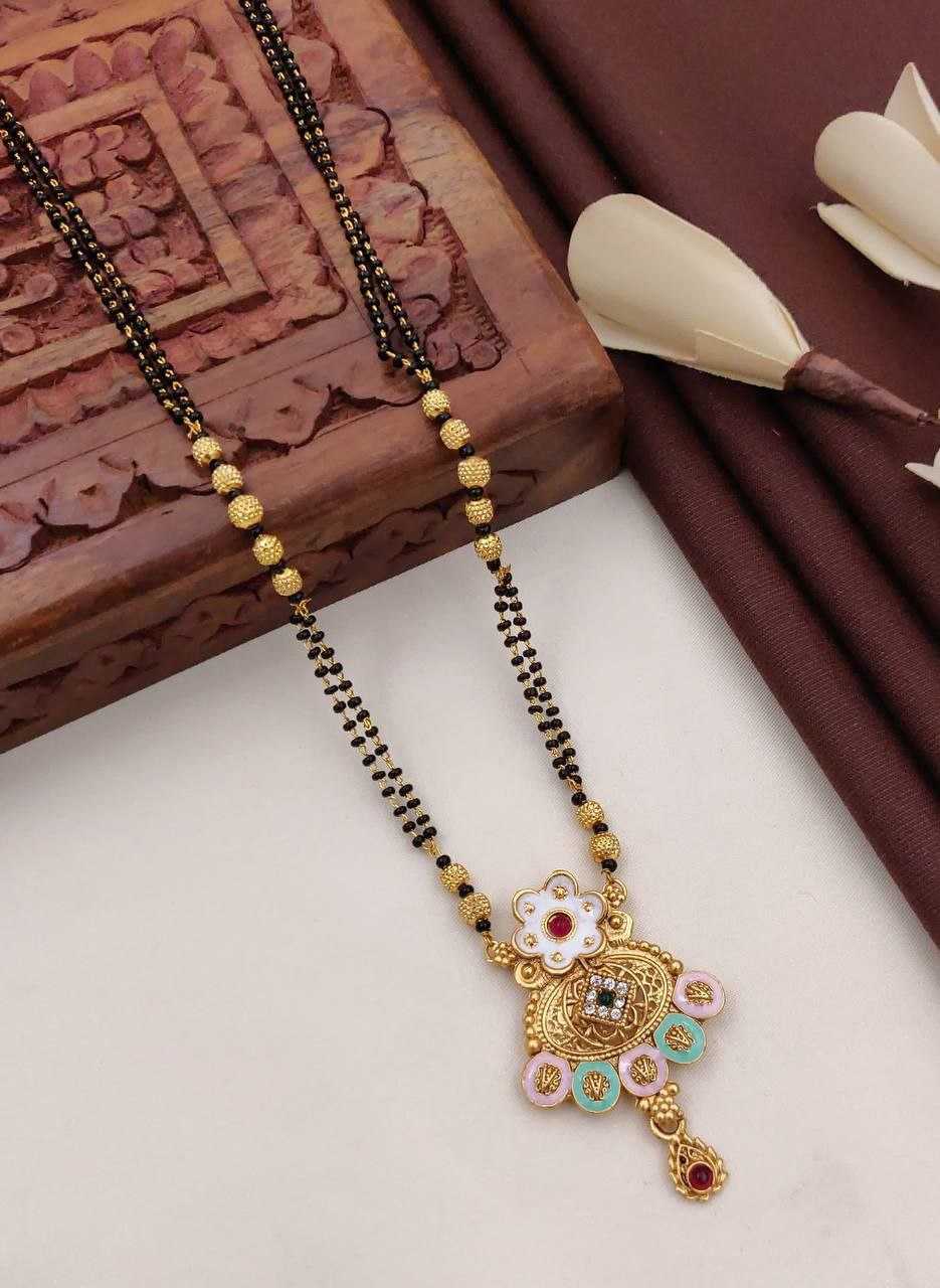 Ynf Fancy Womens Jewellery Wholesale Mangalsutras Gold Chains Matte Finish Jewelry Manufacturer