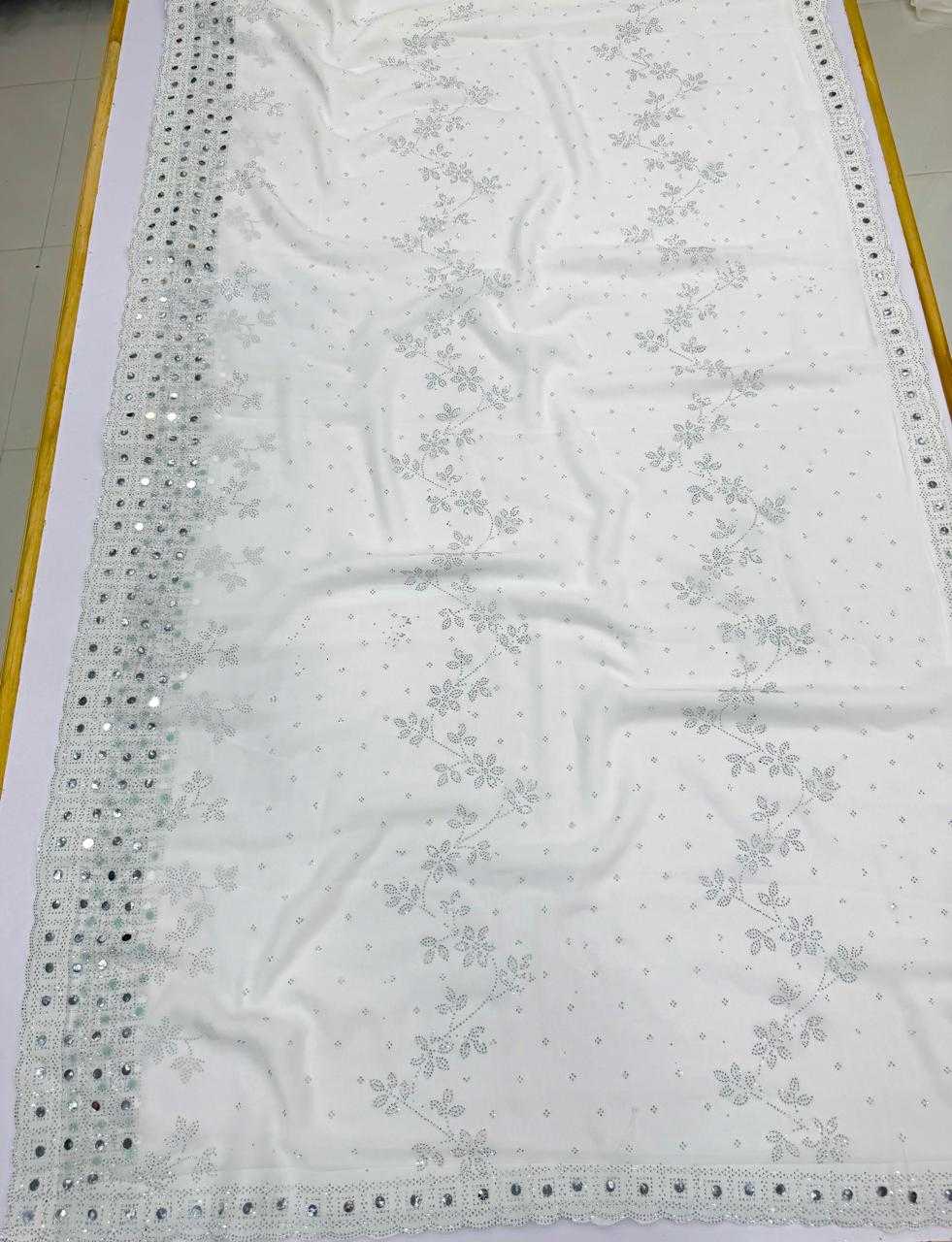 Ynf Faux Blooming KESH114 3664 Sarees Wedding Collections Festive Collections Wholesale Designer Sarees Swarovski Sarees Mirror Work Saree Manufacturer
