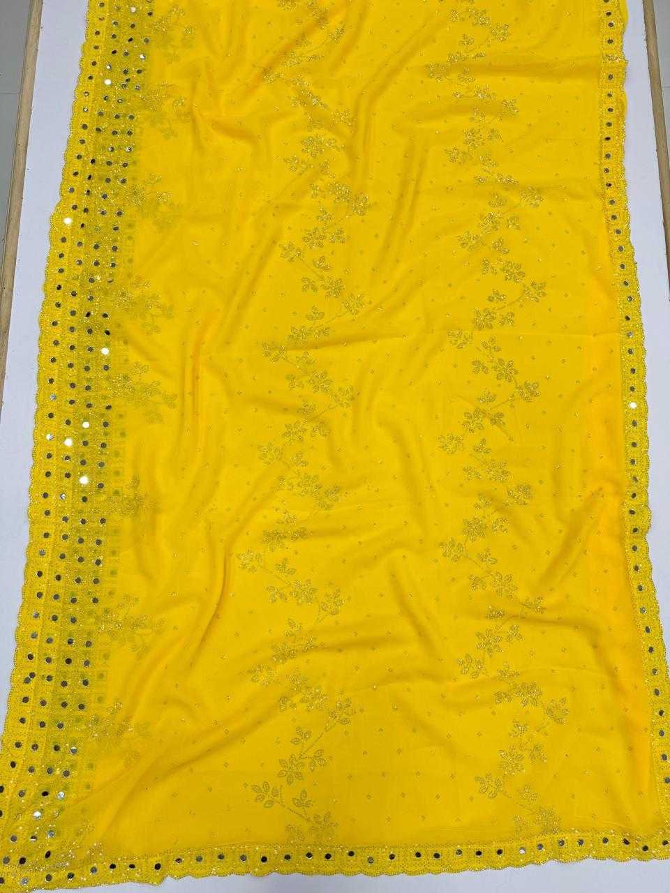 Ynf Faux Blooming KESH114 3664 Sarees Wedding Collections Festive Collections Wholesale Designer Sarees Swarovski Sarees Mirror Work Saree Manufacturer