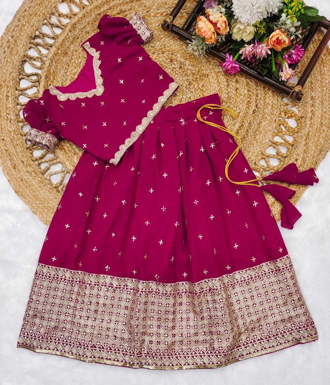 Ynf Faux Georgette KESH493 Festive Kids Wear Wholesale Kids Lehenga Kids Lehenga Choli Baby Girl Lehenga Manufacturer