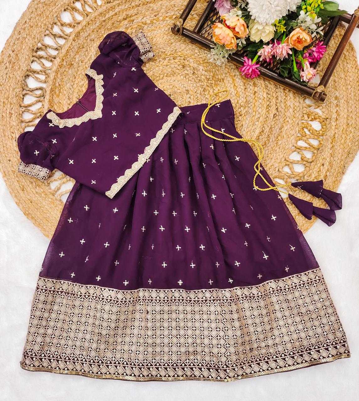 Ynf Faux Georgette KESH493 Festive Kids Wear Wholesale Kids Lehenga Kids Lehenga Choli Baby Girl Lehenga Manufacturer