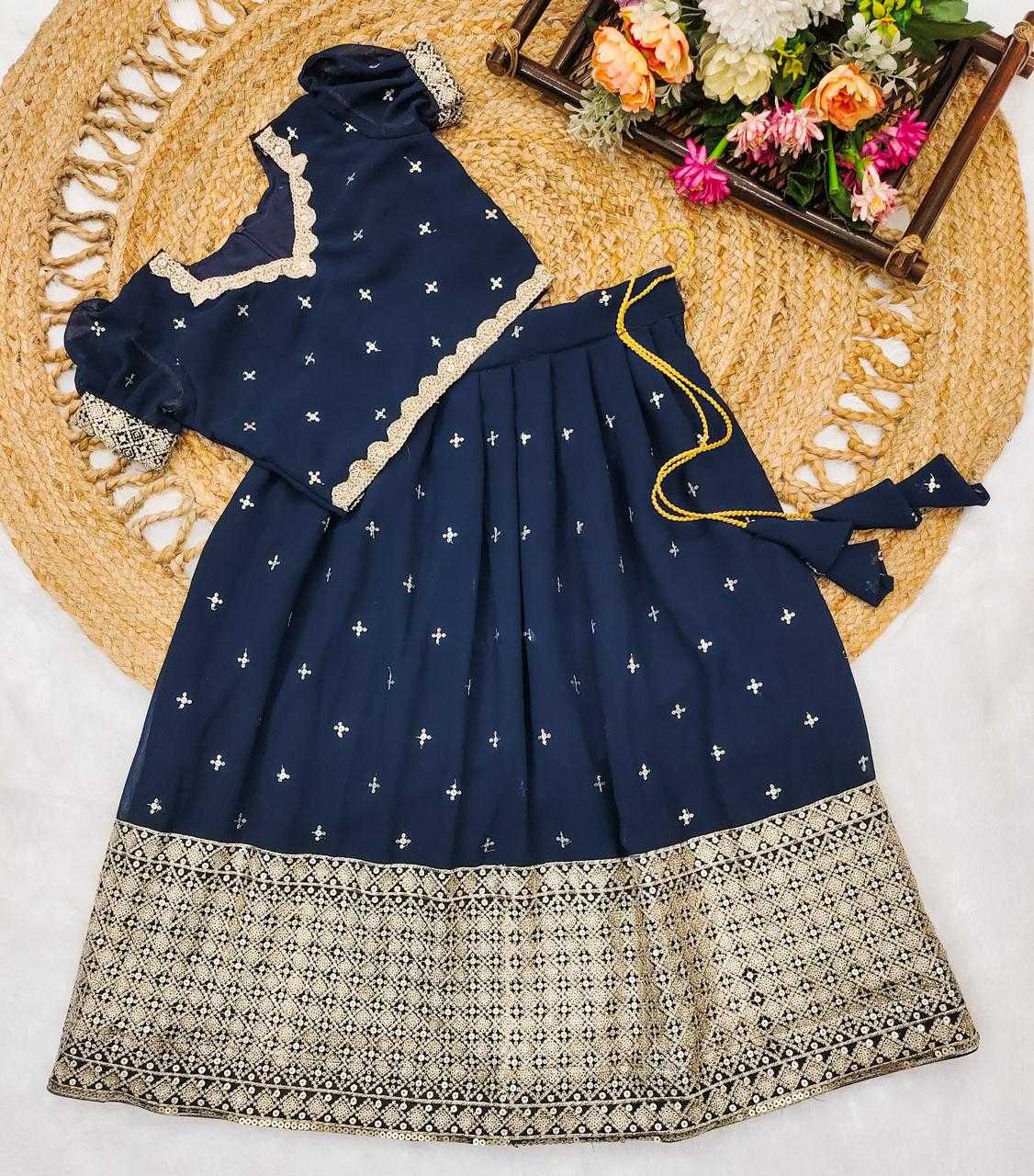 Ynf Faux Georgette KESH493 Festive Kids Wear Wholesale Kids Lehenga Kids Lehenga Choli Baby Girl Lehenga Manufacturer